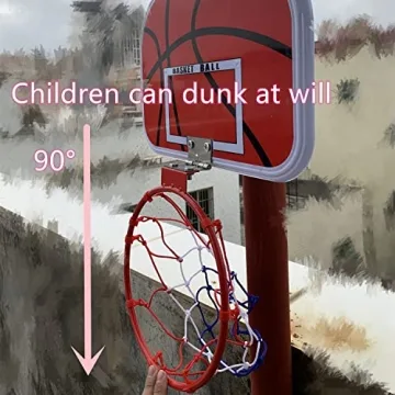 Trampoline Basketball Hoop with Pump and Mini Balls