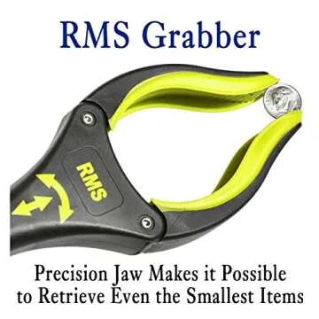 2-Pack 34 Inch Extra Long Grabber Reacher with Rotating Jaw - Mobility Aid Reaching Assist Tool (Yellow)