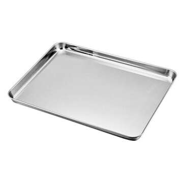 TeamFar Stainless Steel Baking Sheet with Cooling Rack Set