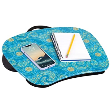 LAPGEAR MyStyle Portable Lap Desk in Starry Blue - Perfect for Laptops