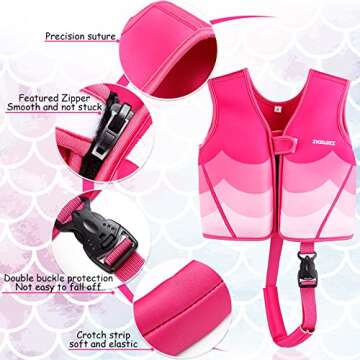 INIGGII Toddler Swim Vest for Safe Swimming Fun