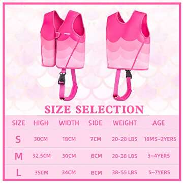 INIGGII Toddler Swim Vest for Safe Swimming Fun