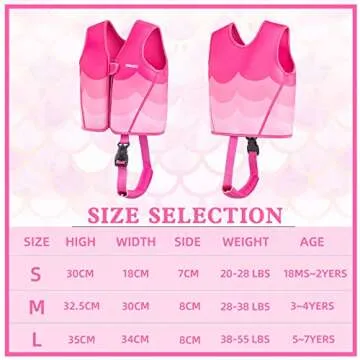 INIGGII Toddler Swim Vest for Safe Swimming Fun