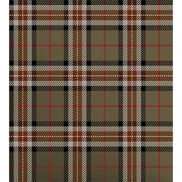 Ambesonne Checkered Duvet Cover Set, Scottish Tartan Geometrical Pattern Culture Folk Elements, Decorative 2 Piece Bedding Set with 1 Pillow Sham, Twin Size, Charcoal Grey Pale Brown