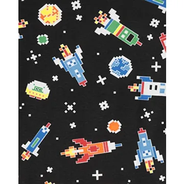 Snug Fit 100% Cotton Space Pajamas for Kids