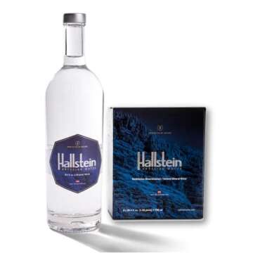 Hallstein Artesian Natural Alkaline Still Water (Non-Sparkling) - 25.4 fl oz (6 Glass Bottles)