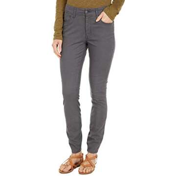 Toad&Co Earthworks Five-Pocket Skinny Pants - Pants for Women - Mid-Rise - Stretch Canvas Fabric - Zip-Fly Soot 2 32