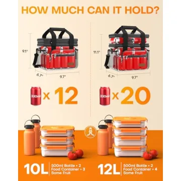 HOTOR Insulated Lunch Box - Expandable, Leakproof, Portable