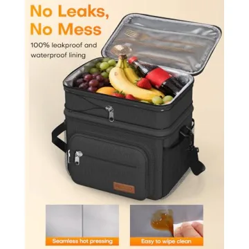 HOTOR Insulated Lunch Box - Expandable, Leakproof, Portable