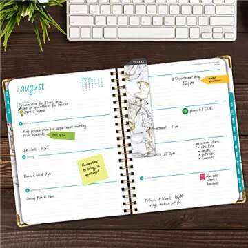 Stylish HARDCOVER Academic Planner 2021-2022 with Extras