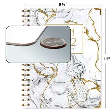 Stylish HARDCOVER Academic Planner 2021-2022 with Extras