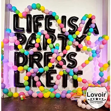 Lovoir 40 Inch Black Letter K Balloon for Every Celebration