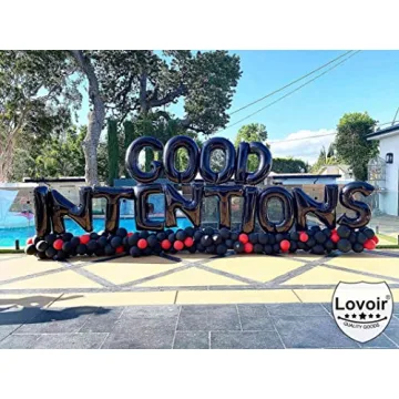 Lovoir 40 Inch Black Letter K Balloon for Every Celebration