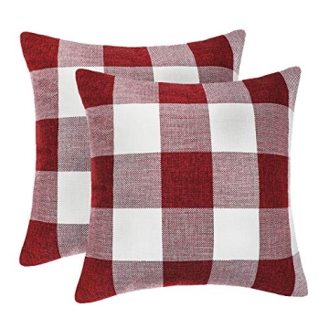 Stylish Buffalo Check Pillow Covers Set for Holidays
