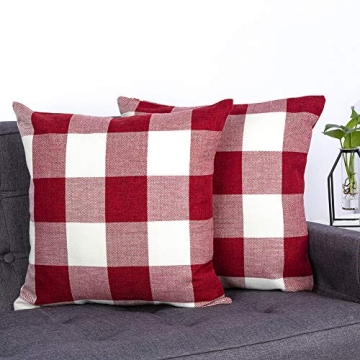 Stylish Buffalo Check Pillow Covers Set for Holidays