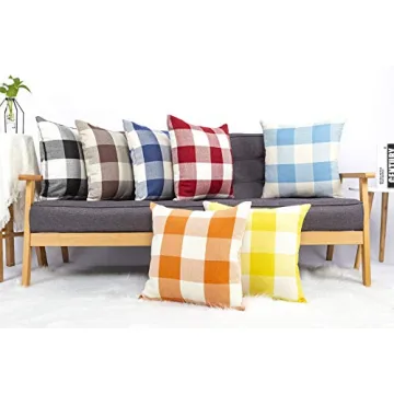 Stylish Buffalo Check Pillow Covers Set for Holidays