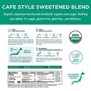 Jade Leaf Matcha Latte Mix - Sweet Green Tea Blend
