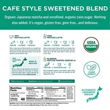 Jade Leaf Matcha Latte Mix - Sweet Green Tea Blend