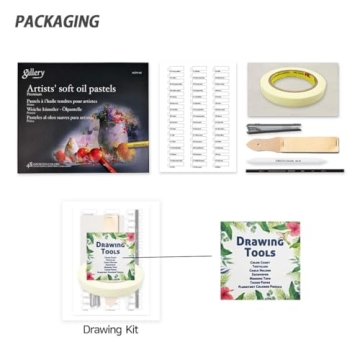 Mungyo Gallery Soft Oil Pastels Set of 48 with Art Supplies