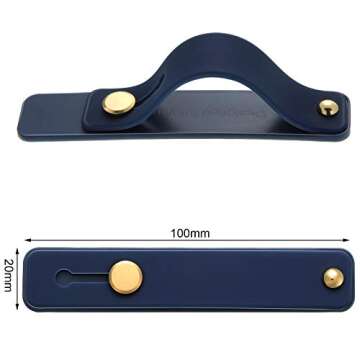 Weewooday 6 Pieces Phone Grip Holder Cell Phone Grip Strap Telescopic Finger Strap Stand Universal Finger Kickstand for Most Smartphones(Eye-catching Colors)