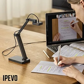 IPEVO V4K PRO Ultra HD USB Document Camera AI Mic