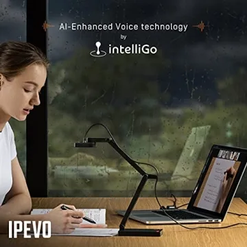 IPEVO V4K PRO Ultra HD USB Document Camera AI Mic