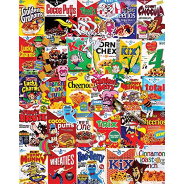 White Mountain Puzzles Cereal Boxes 1000 Piece Puzzle