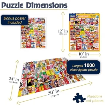 White Mountain Puzzles Cereal Boxes 1000 Piece Puzzle