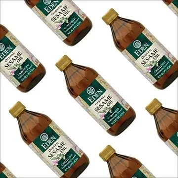 Eden Organic Sesame Oil, Unrefined, Extra Virgin, Traditionally Pressed, 16 fl oz Glass Bottle