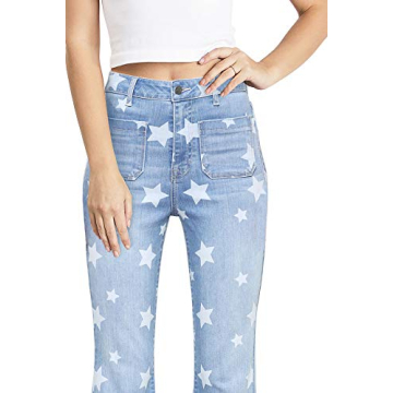 Stylish Cello Jeans High Rise Star Denim Flares for Women
