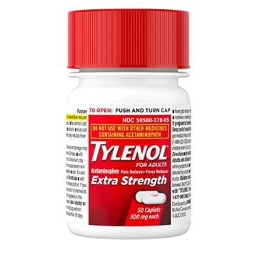 Tylenol Extra Strength Caplets for Effective Pain Relief