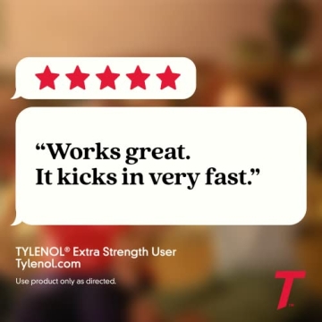 Tylenol Extra Strength Caplets for Effective Pain Relief