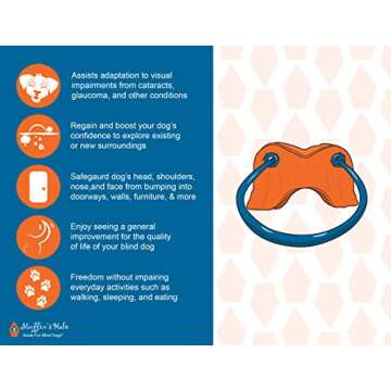 Muffin's Halo Guide for Blind Dogs with Angel Wings