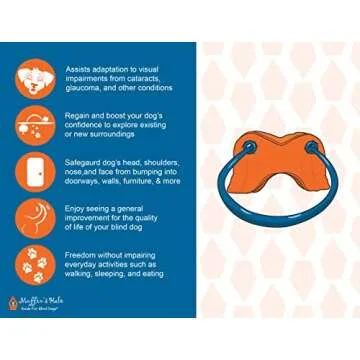 Muffin's Halo Guide for Blind Dogs with Angel Wings