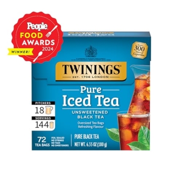 Twinings Unsweetened Black Iced Tea Bags - 72 Count