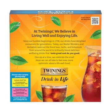 Twinings Unsweetened Black Iced Tea Bags - 72 Count