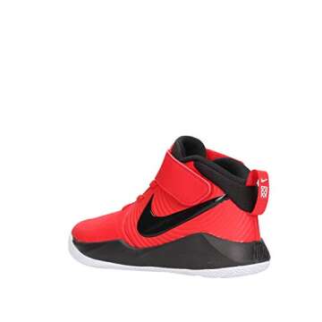 Nike Unisex-Kid's Team Hustle D 9 (PS) Sneaker, University red/Black-White, 13.5C Regular US Little Kid