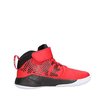 Nike Unisex-Kid's Team Hustle D 9 (PS) Sneaker, University red/Black-White, 13.5C Regular US Little Kid