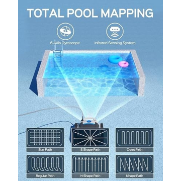 WYBOT M100 Robotic Pool Cleaner Smart Mapping Remote Control