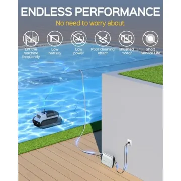 WYBOT M100 Robotic Pool Cleaner Smart Mapping Remote Control