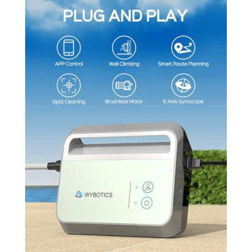 WYBOT M100 Robotic Pool Cleaner Smart Mapping Remote Control