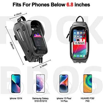 ROCKBROS Waterproof Bike Phone Bag - Durable & Stylish