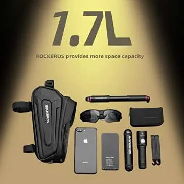 ROCKBROS Waterproof Bike Phone Bag - Durable & Stylish