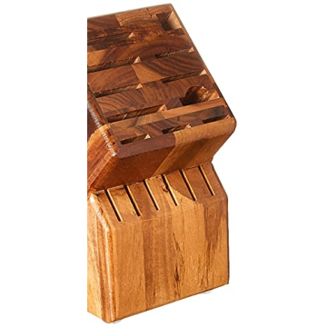 WÜSTHOF 17-Slot Acacia Wood Knife Block for Chefs