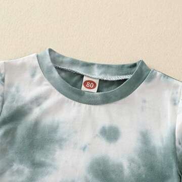Aruzig Stylish Toddler Baby Boys Tie-Dye Outfit Set