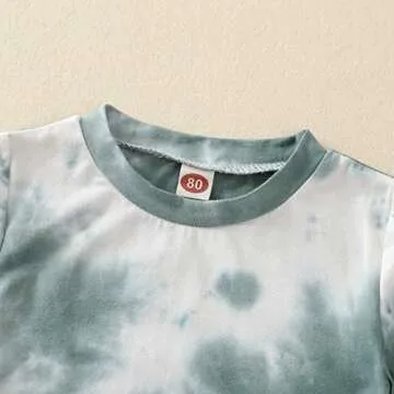 Aruzig Stylish Toddler Baby Boys Tie-Dye Outfit Set