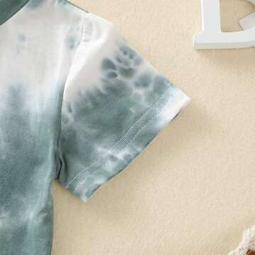 Aruzig Stylish Toddler Baby Boys Tie-Dye Outfit Set