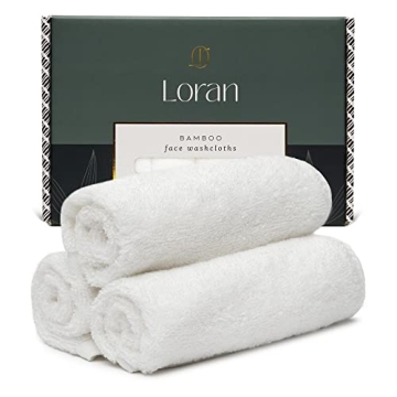 Soft Bamboo Washcloth Set for Luxurious Facial Cleansing