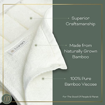 Soft Bamboo Washcloth Set for Luxurious Facial Cleansing