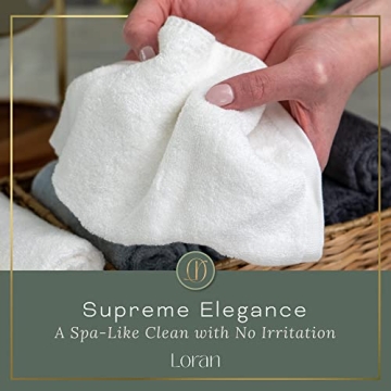 Soft Bamboo Washcloth Set for Luxurious Facial Cleansing